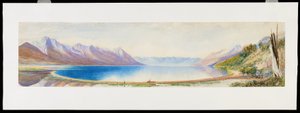 Der obere Bereich des Lake Wakatipu, Blick nach Süden, Südinsel, Neuseeland von Edwyn Frederick Temple
