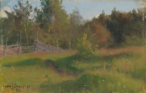 Wiese und Zaun von Eero Järnefelt