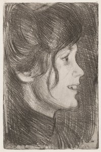 Porträt einer jungen Frau (Anni Swan) von Eero Järnefelt