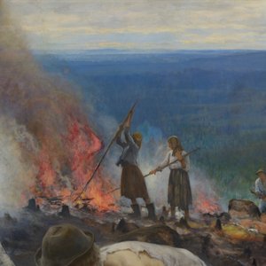 Unter dem Joch (Das Brennen des Buschwerks) von Eero Järnefelt