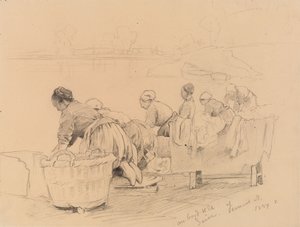 Wäscherinnen an der Seine von Eero Järnefelt