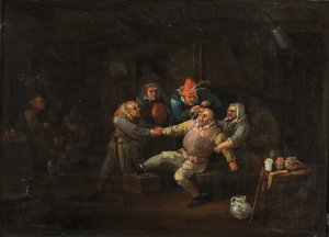 Der Besuch des Chirurgen, ca. 1676-1744 von Egbert van (c.1676 1744) Heemskerck