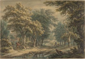 Bei Donderen, in den Wäldern von Drenthe von Egbert van Drielst