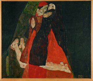 Kardinal und Nonne, Zärtlichkeit von Egon Schiele
