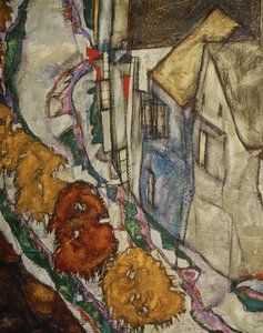 Der Häuserbogen II von Egon Schiele