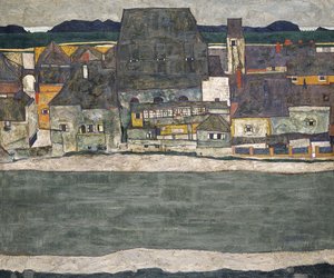 Häuser am Fluss Die Altstadt, 1914