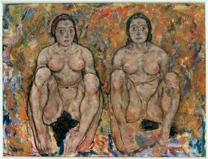 Kauernde Frauen von Egon Schiele