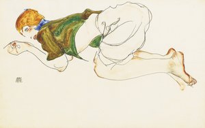 Kniende Frau, 1912