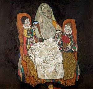 Mutter mit zwei Kindern von Egon Schiele