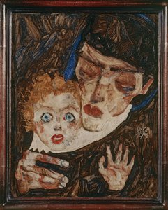 Mutter und Kind II von Egon Schiele