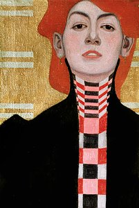 Porträt einer Frau, 1909 (Öl) (Detail)
