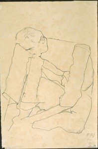 Sitzender Mann (verso)