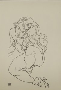 Sitzender Akt, 1917