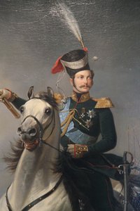 Porträt des Zarewitsch Alexander Nikolajewitsch zu Pferd von Egor Botman