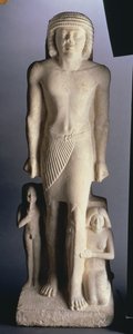 Familiengruppe, möglicherweise aus Saqqara, Altes Reich, späte 5. bis frühe 6. Dynastie