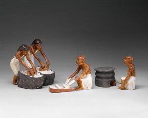 Bäcker und Brauer aus dem Grab von Meketre, ca. 1981–1975 v. Chr.