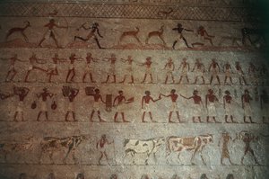 Beni-Hasan Nekropole. Grab des Amenemhat, (Detail)