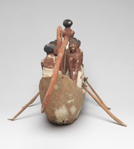 Modellsegelboot aus dem Grab von Khety (Beni Hasan) Mittleres Reich, ca. 2010 v. Chr. - 1950 v. Chr.