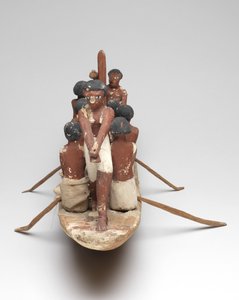 Modellsegelboot aus dem Grab von Khety (Beni Hasan) Mittleres Reich, ca. 2010 v. Chr. - 1950 v. Chr.