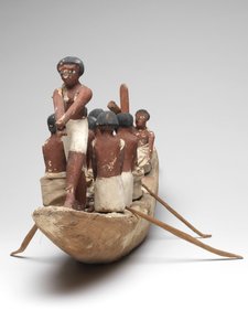 Modellsegelboot aus dem Grab von Khety (Beni Hasan) Mittleres Reich, ca. 2010 v. Chr. - 1950 v. Chr.