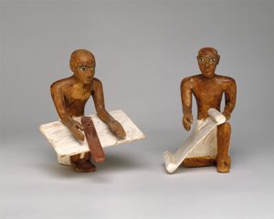 Schreiber im Modell-Getreidespeicher aus dem Grab von Meketre, ca. 1981–1975 v. Chr.