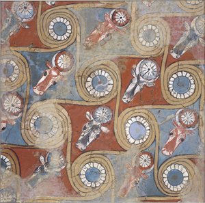 Deckenmalerei aus dem Palast von Amenhotep III, ca. 1390–1353 v. Chr.