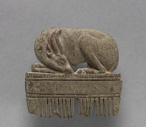 Kamm mit Gazelle, ca. 1391-1353 v. Chr. von Egyptian 18th Dynasty