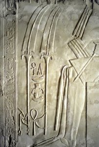 Ägyptische Antike: Hieroglyphen. Grab von Kherouef (TT192) (18. Dynastie)