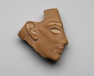 Einlegeprofilkopf, aus Tell el-Amarna, Neues Reich, ca. 1353-36 v. Chr.
