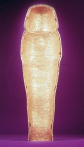 Inneres eines der kanopischen Särge, aus dem Grab von Tutanchamun (ca. 1370-1352 v. Chr.) Neues Reich