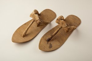 Paar Sandalen, ca. 1390-52 v. Chr. von Egyptian 18th Dynasty