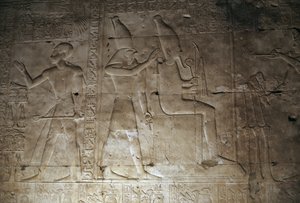 Relief, Tempel von Seti I, Abydos, Ägypten, ägyptische Zivilisation, Neues Reich, Dynastie XIX von Egyptian 19th Dynasty