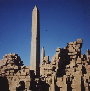 Der zentrale Hof des Großen Tempels von Amun, Neues Reich