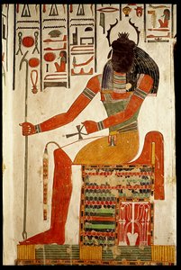 Der Gott Khepri, aus dem Grab von Nefertari, Neues Reich von Egyptian 19th Dynasty