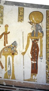 Katzenkopf-Göttin Bastet, Grab von Prinz Mentuherkhepeshef, Tal der Könige, Theben, Luxor, Ägypten