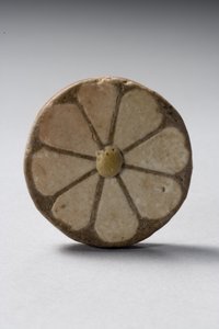 Florale Einlage, Neues Reich, Regierungszeit von Ramses III., 1184-53 v. Chr. (Faience)