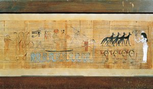 Heruben-Papyrus, Gottheit auf dem Sonnenboot des Seth