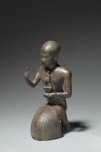 Statuette eines knienden Priesters, 1186-1069 v. Chr.