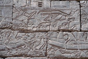 Das Seevolk, Seeschlacht von Ramses III., Medinet Habu, 1195-64 v. Chr.