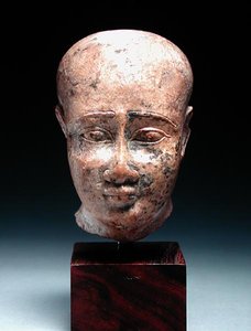 Männlicher Kopf, ca. 350 v. Chr. von Egyptian 30th Dynasty