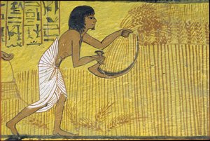 Altes Ägypten, Wandmalerei, Grab von Sennedjem, Grab der Noblen, Theben, Deir el Medina von Egyptian Egyptian