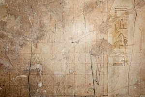 Projekt für eine Kopie einer Rasterzeichnung, Tempel des Horus, Edfu