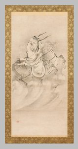 Chokoro zu Pferd von Eitoku Kano