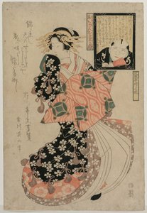 Augen zum Betrachten einer Kurtisane, um 1810 von Kikugawa Eizan