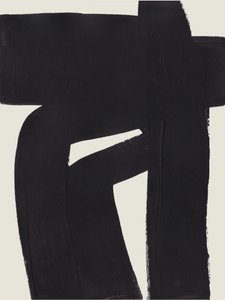 Abstrakte schwarze Form