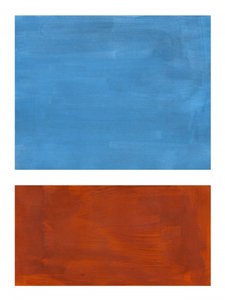 Abstrakte Blau-Rost Blöcke