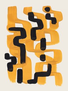 Abstrakter Goldfluss