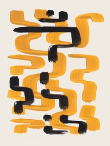 Abstraktes goldenes Labyrinth