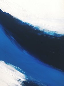 Tiefblaue Wellen Abstrakt