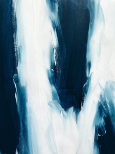 Dynamisches Blaues Abstrakt